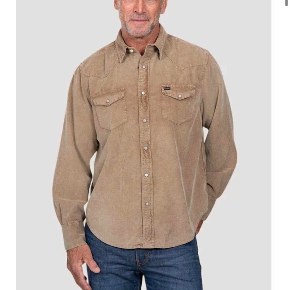 American Outdoor Co. True Grit Corduroy Button Up Sz XL